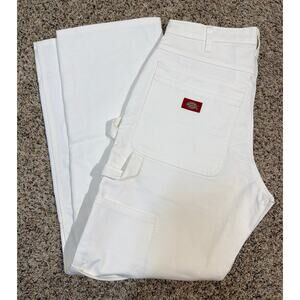Women Dickies Carpenter Painter Pants White 31x30 NEW